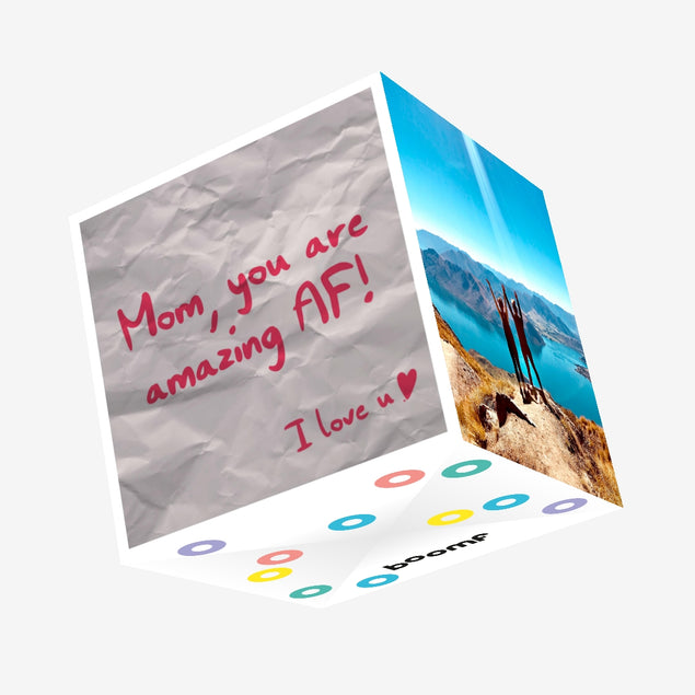 Mom, You Are Amazing AF Mother's Day Confetti-exploding Greetings Card