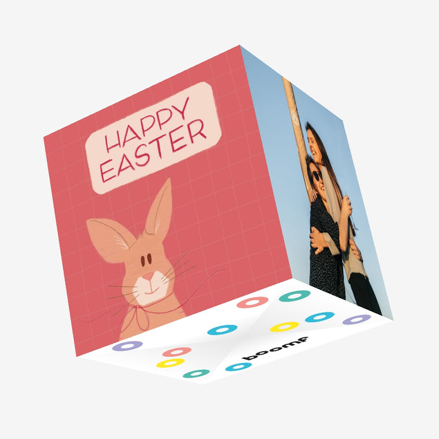 Easter Rabbit Confetti-exploding Greetings Card