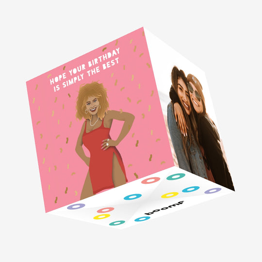 Simply The Best Tina Turner Birthday Confetti-exploding Greetings Card