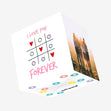 I Love You Forever Tic-Tac-Toe Valentine's Day Confetti-exploding Greetings Card