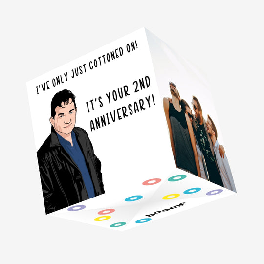 It's Your 2nd Anniversary Confetti-exploding Greetings Card
