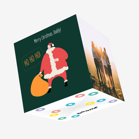 First Christmas As A Daddy Santa Confetti-exploding Greetings Card