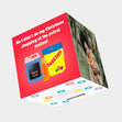 Petrol Station Shopping Christmas Card 3D Cube Card