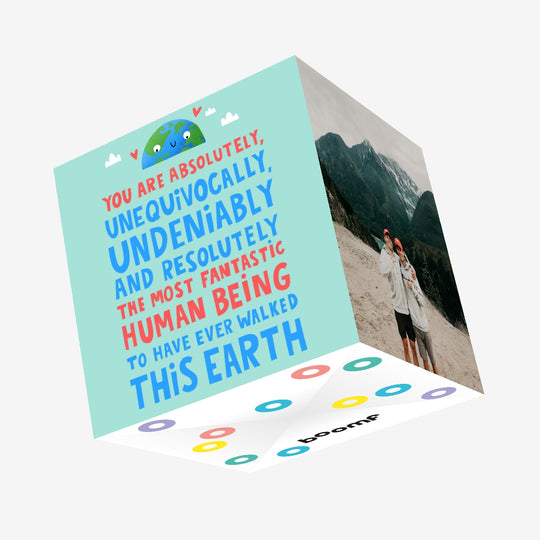 Fantastic Human Being Appreciation Confetti-exploding Greetings Card