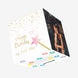 Magic Wand Happy 4th Birthday Star Confetti-exploding Greetings Card