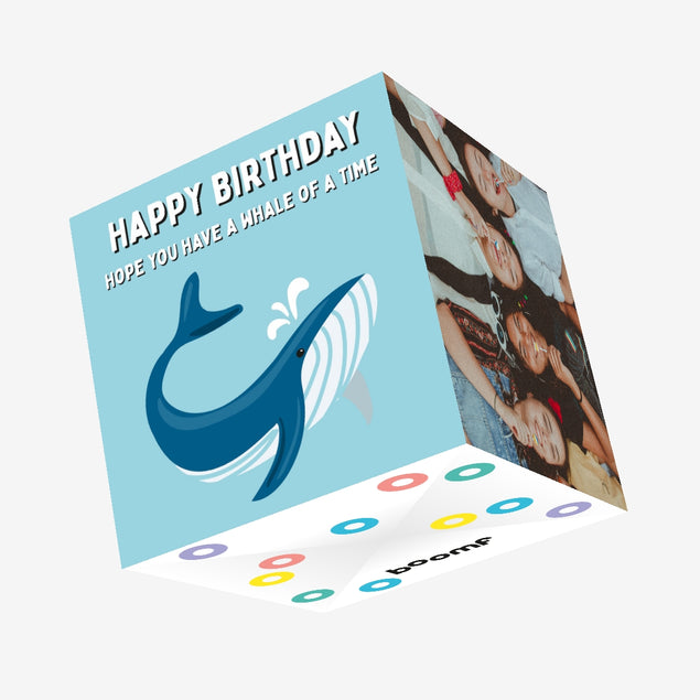 Whale Of A Time Confetti-exploding Greetings Card