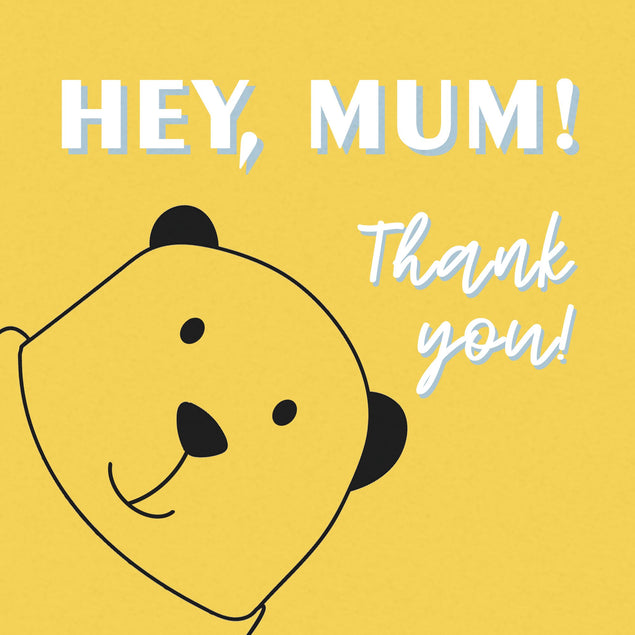Hey, Mum! Thank You Card