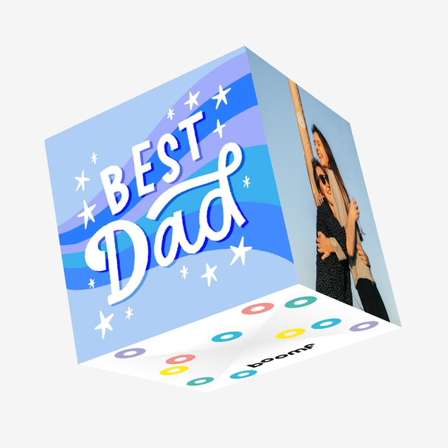 Best Dad Confetti-exploding Greetings Card