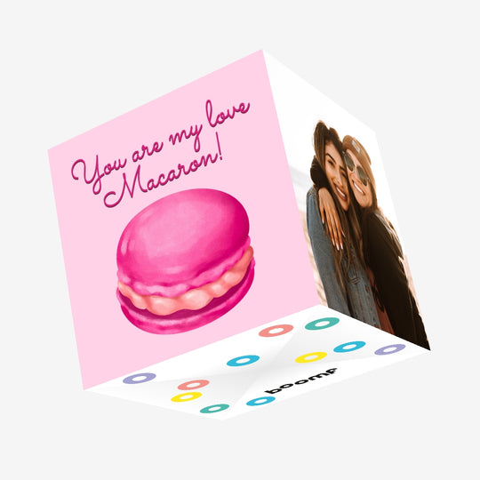 My Love Macaron Confetti-exploding Greetings Card