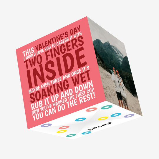 Naughty Washing Up Valentine's Day Confetti-exploding Greetings Card