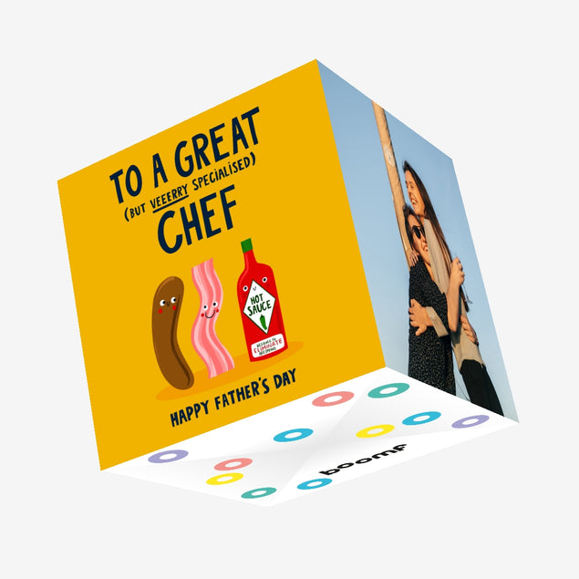 BBQ Great Chef Father’s Day Confetti-exploding Greetings Card