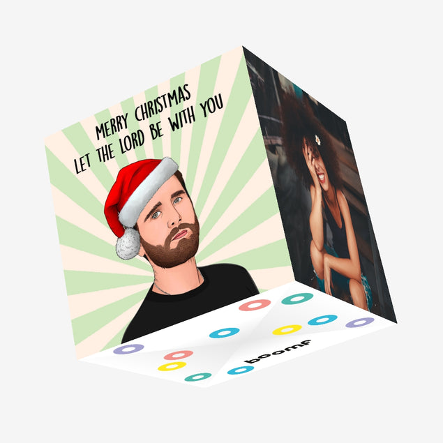 Let The Lord Be With You Christmas Confetti-exploding Greetings Card