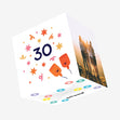 Age 30 Confetti-exploding Greetings Card