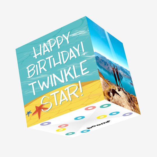 Happy Birthday! Twinkle Star Confetti-exploding Greetings Card
