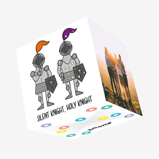 Silent Knight, Holy Knight Confetti-exploding Greetings Card