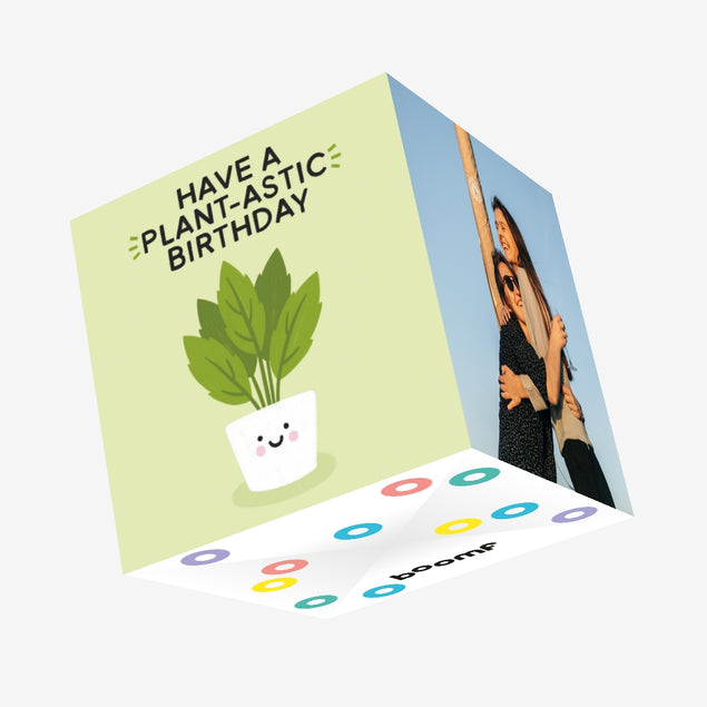 Have a Plant-astic Birthday Confetti-exploding Greetings Card