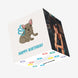Brown Frenchie Happy Birthday Confetti-exploding Greetings Card