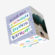 Spectacular Seventh Confetti-exploding Greetings Card
