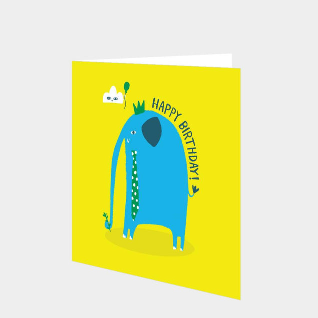 Happy Birthday Elephant Card