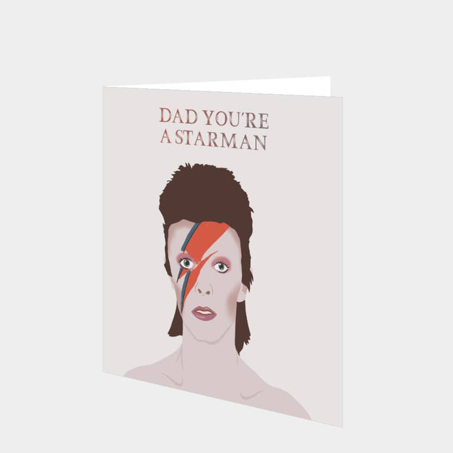 Dad You're A Starman Card