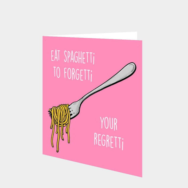 Eat Spaghetti Card