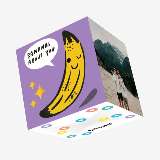 Bananas About You Confetti-exploding Greetings Card