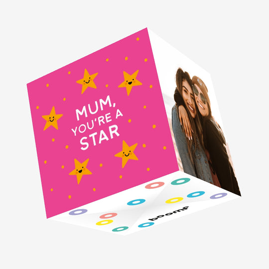 Mum, You're A Star Confetti-exploding Greetings Card