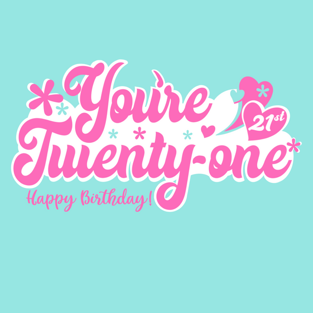 21st Birthday Card for her - 1