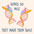 New Twins Card - Double the Genes - 1
