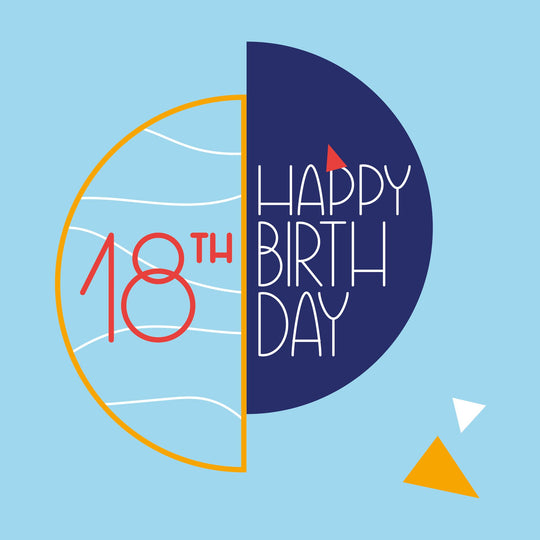 Happy 18th Birthday Card