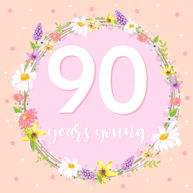 90 Years Young Card