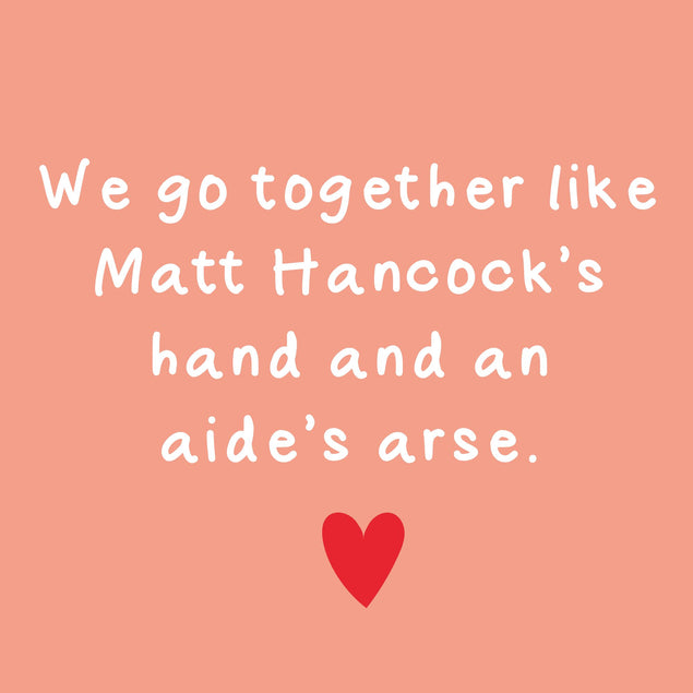Matt Hancock Aide Card