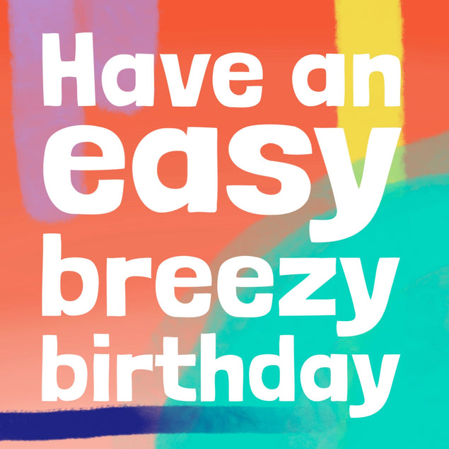 Easy Breezy Birthday Card