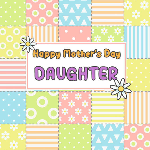 Happy Mother's Day Daughter Bomb 3D Cube Card