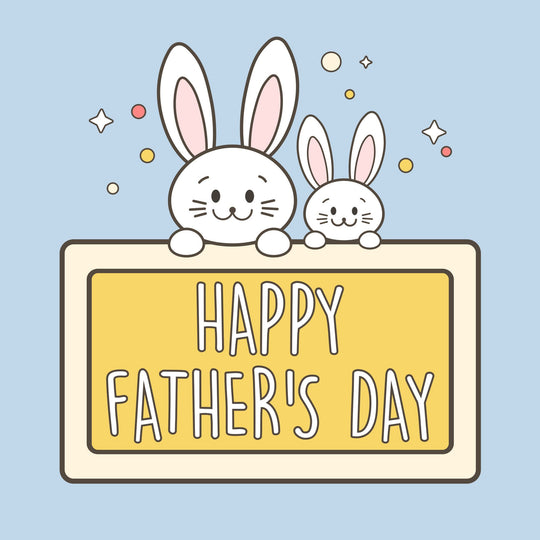 Happy Father's Day Blue Card
