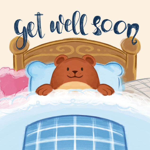 Get Well Soon Bear Card