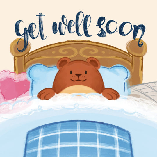 Get Well Soon Bear Card