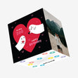 Happy Birthday Boyfriend Cute Ghosts Confetti-exploding Greetings Card