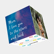 Mum, I Love You To the Stars And Back Bomb 3D Cube Card