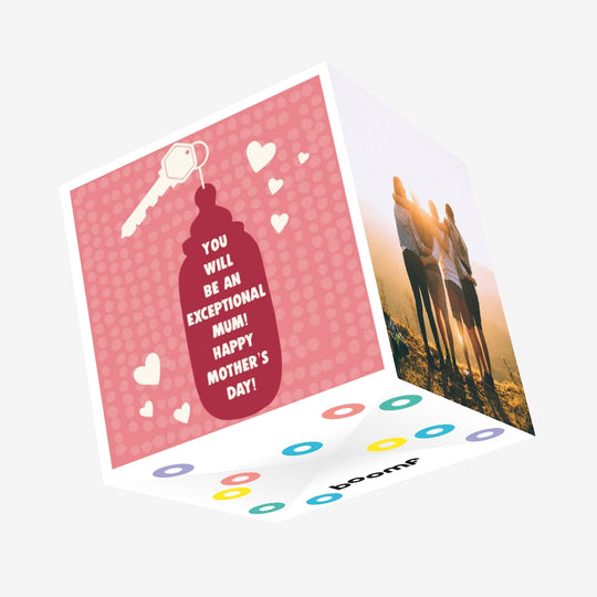 Happy Mother's Day For Exceptional Mum Confetti-exploding Greetings Card