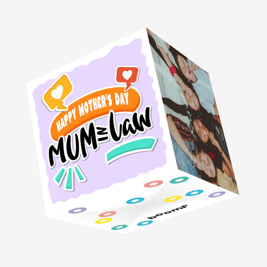 Happy Mother's Day Mum-in-law Confetti-exploding Greetings Card