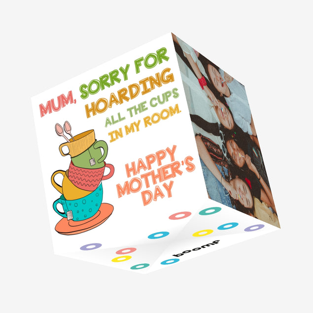 Mum, Sorry For Hoarding All The Cups Mother's Day Confetti-exploding Greetings Card