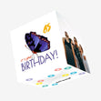 Blue Butterfly 65th Birthday Confetti-exploding Greetings Card