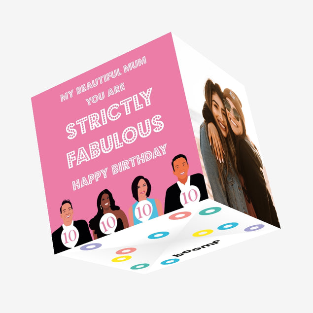 Beautiful Mum Strictly Fabulous Confetti-exploding Greetings Card