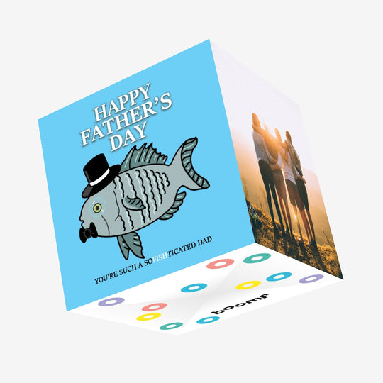 You're Such A SoFishticated Dad Confetti-exploding Greetings Card