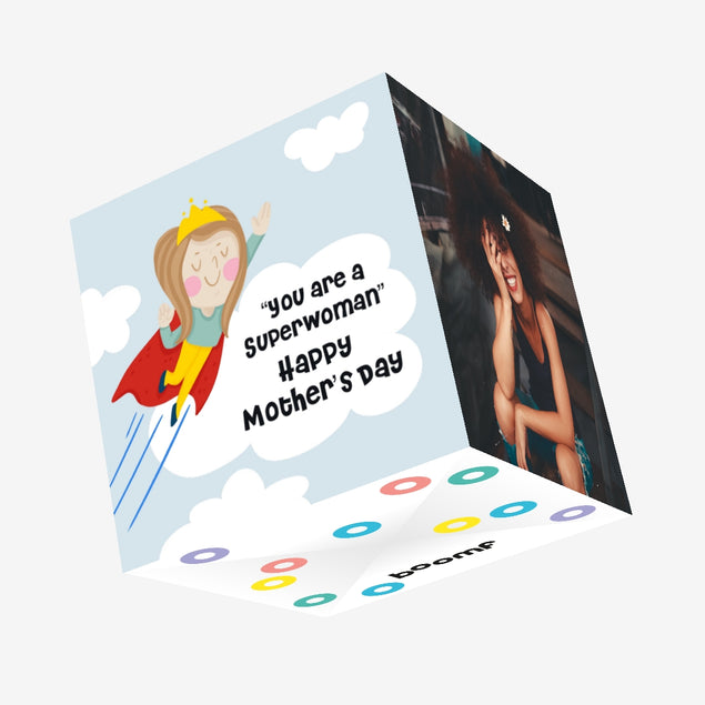You're A Superwoman Happy Mother's Day Confetti-exploding Greetings Card