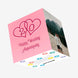 Happy 20th Anniversary Pink Hearts Confetti-exploding Greetings Card