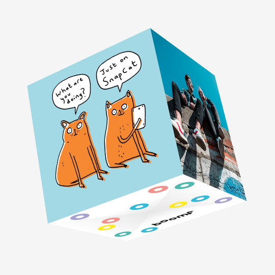 Just on Snapcat  Confetti-exploding Greetings Card