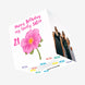Pink Lovely Flower Happy 21st Birthday Sister Confetti-exploding Greetings Card