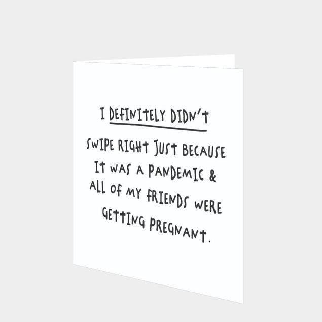 Pandemic Pregnant Friends Card